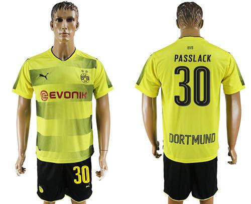 Dortmund #30 Passlack Home Soccer Club Jersey